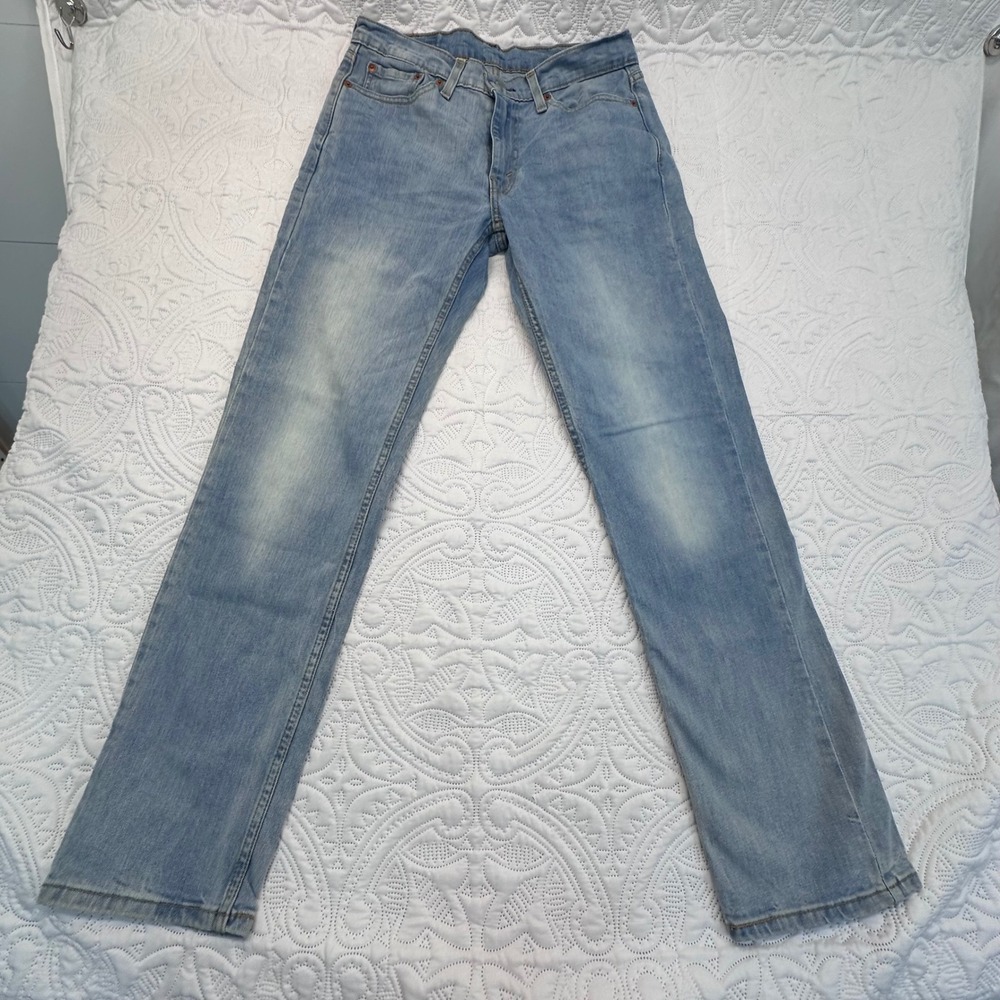 Levis 511 Slim Fit Jeans Light Wash Blue Denim 31x31 Mens Casual Pants